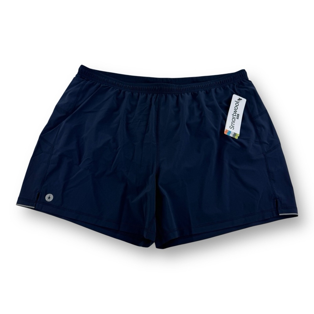 SmartWool Active‎ Lined Polyester Elastane Merino Wool Shorts Deep Navy 2XL NWT